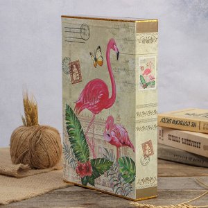 Фотоальбом магнитный 20 листов "Фламинго" в коробке МИКС 33.5х23.5х5.5 см