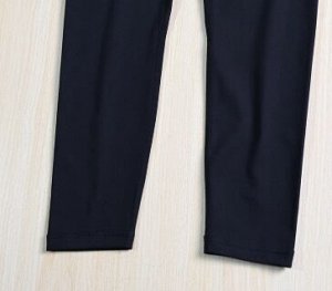 Легинсы эластичные для спорта и отдыха, с высокой резинкой, черный
