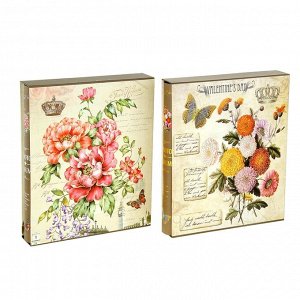 Фотоальбом "Королевские цветы" на 400 фото 10х15 см в коробке. микс