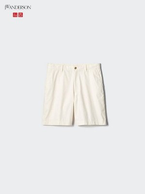 UNIQLO — шорты чинос из саржевой ткани - 01 OFFWHITE