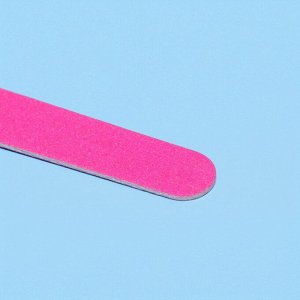 Набор пилок для ногтей на деревянной основе, форма прямая, 200/200 грит, 10 см, 10 шт., МИКС
