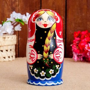 Матрёшка «Русская красавица», красный платок, 7 кукольная, 17 см