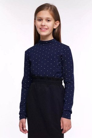 Школьная водолазка ДЕВ CLEVER 735798гн т.синий-белый
