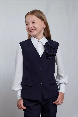 Жилет школьный ДЕВ Germiona 3123-12 синий