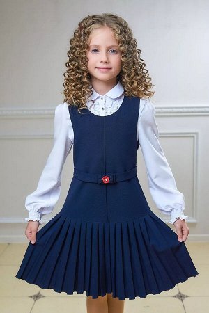 Школьный сарафан ДЕВ Germiona 5215-12 синий