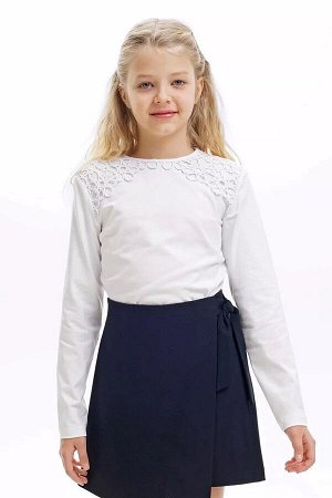 Джемпер школьный ДЕВ CLEVER 746629г белый