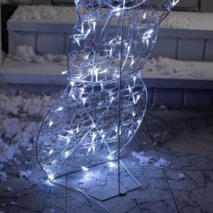 Светодиодная фигура «Снеговик» 65x90x20 см, металл, 31 В, свечение белое
