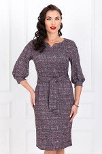 Платье Девушка с обложки (бордо люрекс) П1078-12