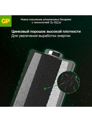 Батарейка алкалиновая GP Super, AAA, LR03-2BL, 1.5 В, блистер, 2 шт.