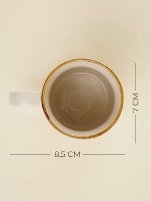 Sima-Land Home Набор кружек SL Home «Леггеро», 400 мл, набор 2 шт., фарфор, бежевый