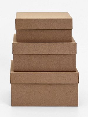 Набор коробок 3 в 1 «Крафт» , 19x17.5x15.5 см