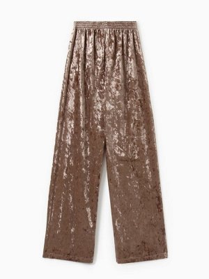 Брюки домашние KAFTAN Velvet, кофейный