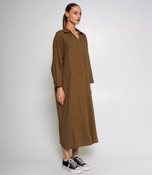 Платье #ОКТ115004, хаки
