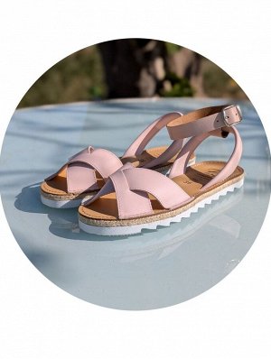 АБАРКАСЫ - ZAPATOS Босоножки от испанского производителья Ab.Zapatos Cruz-Yute rosa
