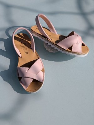 АБАРКАСЫ - ZAPATOS Босоножки от испанского производителья Ab.Zapatos Cruz-Yute rosa
