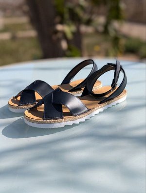 АБАРКАСЫ - ZAPATOS Босоножки от испанского производителья Ab.Zapatos Cruz-Yute marino