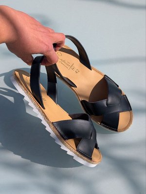 АБАРКАСЫ - ZAPATOS Босоножки от испанского производителья Ab.Zapatos Cruz-Yute marino