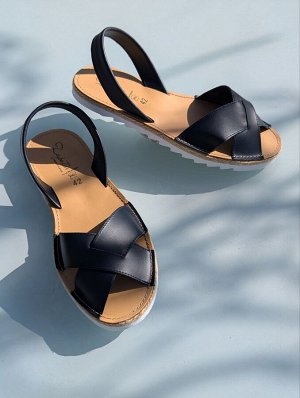 АБАРКАСЫ - ZAPATOS Босоножки от испанского производителья Ab.Zapatos Cruz-Yute marino