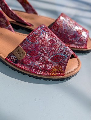 АБАРКАСЫ - ZAPATOS Босоножки -Абаркасы от Ab.Zapatos 320-8 Hojas Rojas