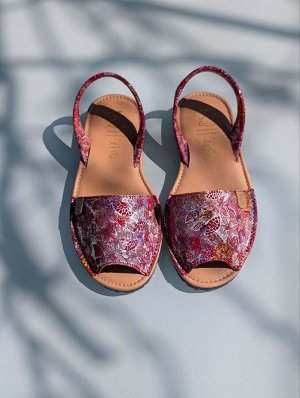 АБАРКАСЫ - ZAPATOS Босоножки -Абаркасы от Ab.Zapatos 320-8 Hojas Rojas
