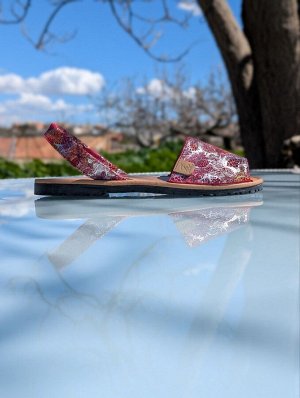 АБАРКАСЫ - ZAPATOS Босоножки -Абаркасы от Ab.Zapatos 320-8 Hojas Rojas