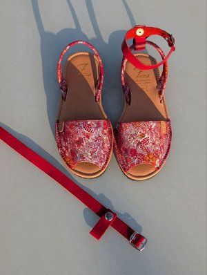 АБАРКАСЫ - ZAPATOS Босоножки -Абаркасы от Ab.Zapatos 320-8 Hojas Rojas