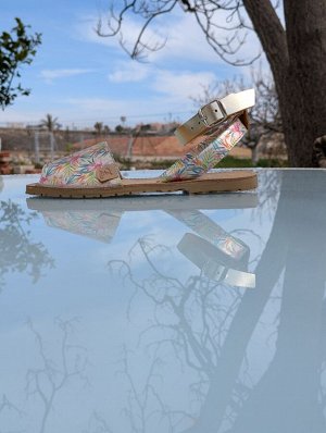 Дополнительные ремешки для абаркас AB. Zapatos correas (100) Platino