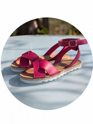 АБАРКАСЫ - ZAPATOS Босоножки от испанского производителья Ab.Zapatos Cruz-Yute FUXIA