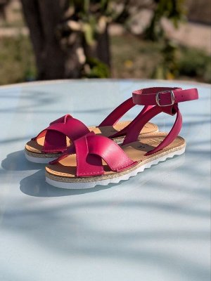 АБАРКАСЫ - ZAPATOS Босоножки от испанского производителья Ab.Zapatos Cruz-Yute FUXIA
