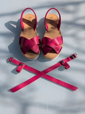 АБАРКАСЫ - ZAPATOS Босоножки от испанского производителья Ab.Zapatos Cruz-Yute FUXIA