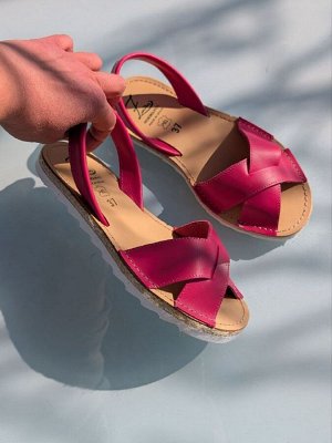 АБАРКАСЫ - ZAPATOS Босоножки от испанского производителья Ab.Zapatos Cruz-Yute FUXIA
