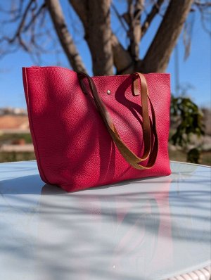 Шоппер из натуральной кожи от испанского производителя PELLE- SHOPPER PIEL (710) Rojo