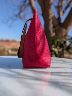 Шоппер из натуральной кожи от испанского производителя PELLE- SHOPPER PIEL (710) Rojo