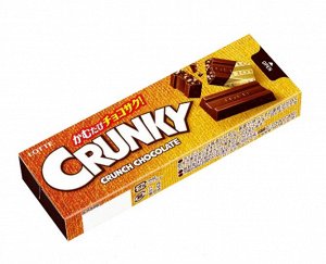 Шоколад LOTTE Crunky с рисовыми хлопьями 10 шт 33 гр Японские сладости