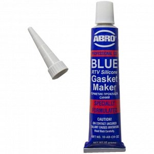 Герметик-прокладка АВRО Masters Blue RTV Silicone Gasket Maker, силиконовый, синий, туба 32г, арт. 10-АВ-CH-32