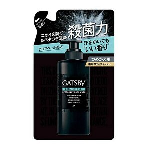 Мужское жидкое мыло Gatsby Premium Type для глубокого очищения, нейтрализации неприятного запаха, аромат трав и мускуса 320мл мягкая упаковка