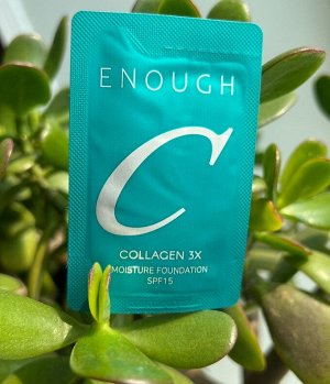 (пробник) Тональный крем с тройным коллагеном 21N, Enough Collagen 3x Moisture Foundation SPF 15