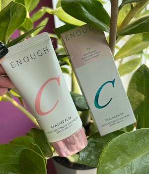 Увлажняющий тонирующий солнцезащитный крем, Enough Collagen 3X Moisture Tone Up Sun Cream SPF50+ 50гр