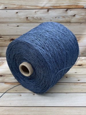 Пряжа для вязания 100 гр, Lino 100% лен 330м/100гр  Jeans (стойкое окрашивание)