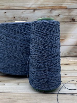 Пряжа для вязания 100 гр, Lino 100% лен 330м/100гр  Jeans (стойкое окрашивание)