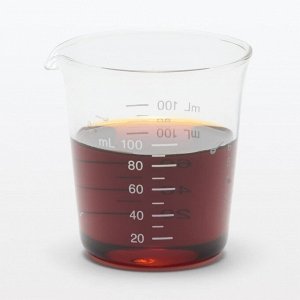 MUJI Heatproof Glass Measuring Cup – мерный стакан из термостойкого стекла с делениями для столовой и чайной ложки
