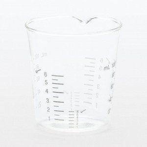 MUJI Heatproof Glass Measuring Cup – мерный стакан из термостойкого стекла с делениями для столовой и чайной ложки