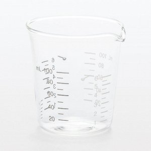 MUJI Heatproof Glass Measuring Cup – мерный стакан из термостойкого стекла с делениями для столовой и чайной ложки