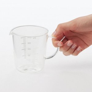 MUJI Heatproof Glass Measuring Cup – мерный стакан из термостойкого стекла 200 мл