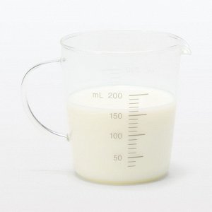 MUJI Heatproof Glass Measuring Cup – мерный стакан из термостойкого стекла 200 мл