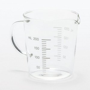 MUJI Heatproof Glass Measuring Cup – мерный стакан из термостойкого стекла 200 мл