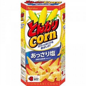 Чипсы кукурузные Tongari Corn с легким соленым вкусом House Foods 68 гр