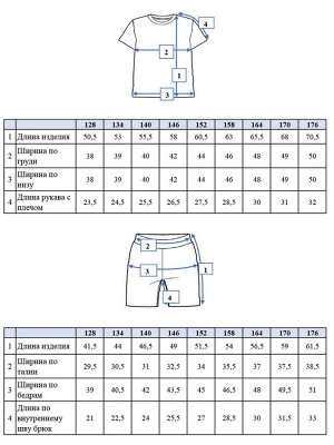 Комплект для мальчика: футболка, шорты тёмно-синий,жёлтый