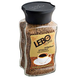 Кофе растворимый LEBO Original 100 г ст/б 1/12