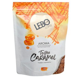 Кофе растворимый LEBO АРОМА Toffee Caramel 70 г м/у 1/12
